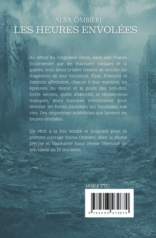 Quatrième de couverture de « Les heures envolées »
