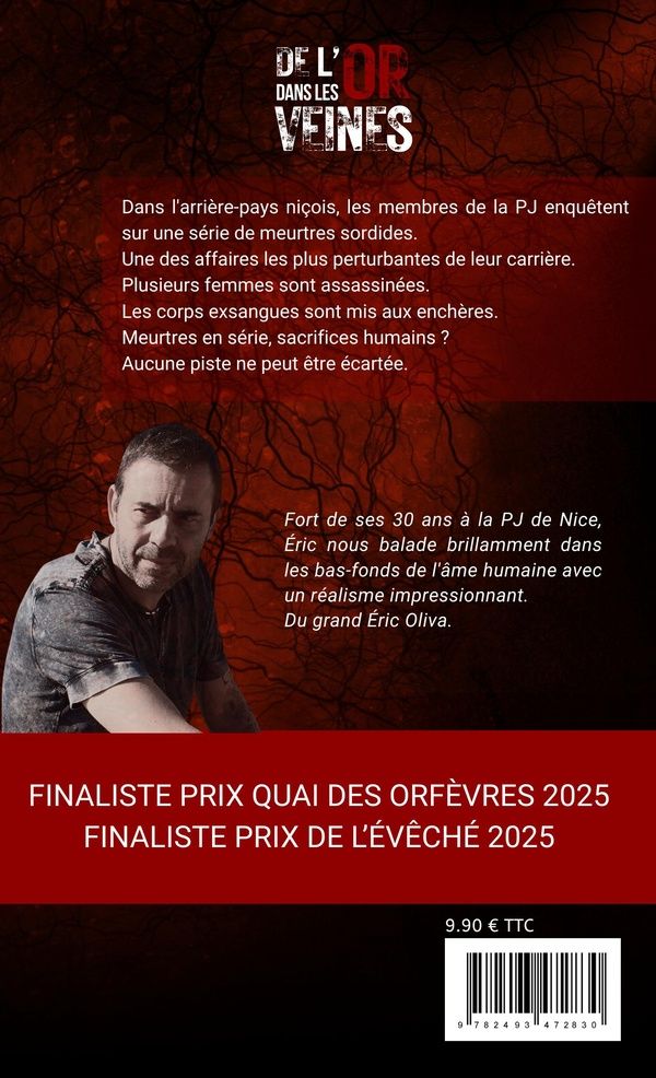Quatrième de couverture de « De l'or dans les veines »
