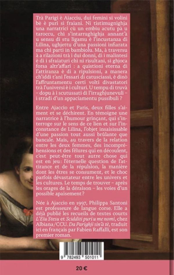 Quatrième de couverture de « DA PARIGHJI SIN'A TE »