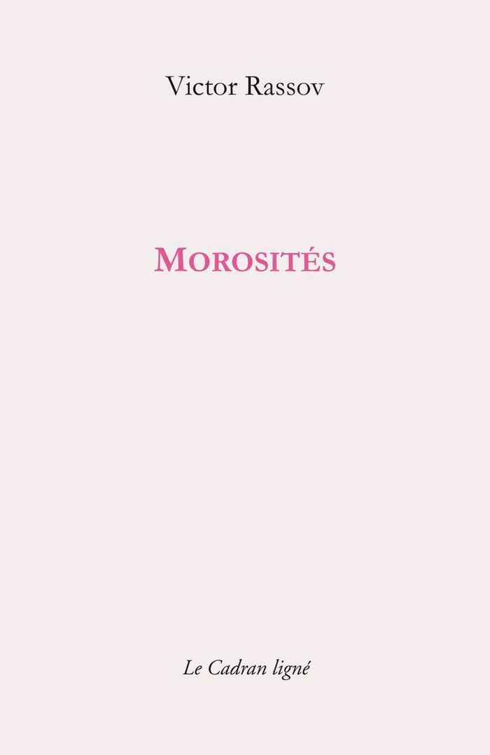 Couverture du livre « Morosités », librairie Les Contes Infusés à Corte
