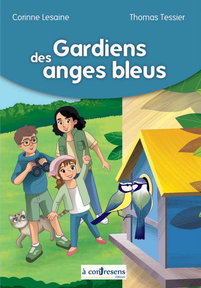 Couverture du livre « Gardiens des anges bleus » de Corinne Lesaine, librairie Les Contes Infusés à Corte