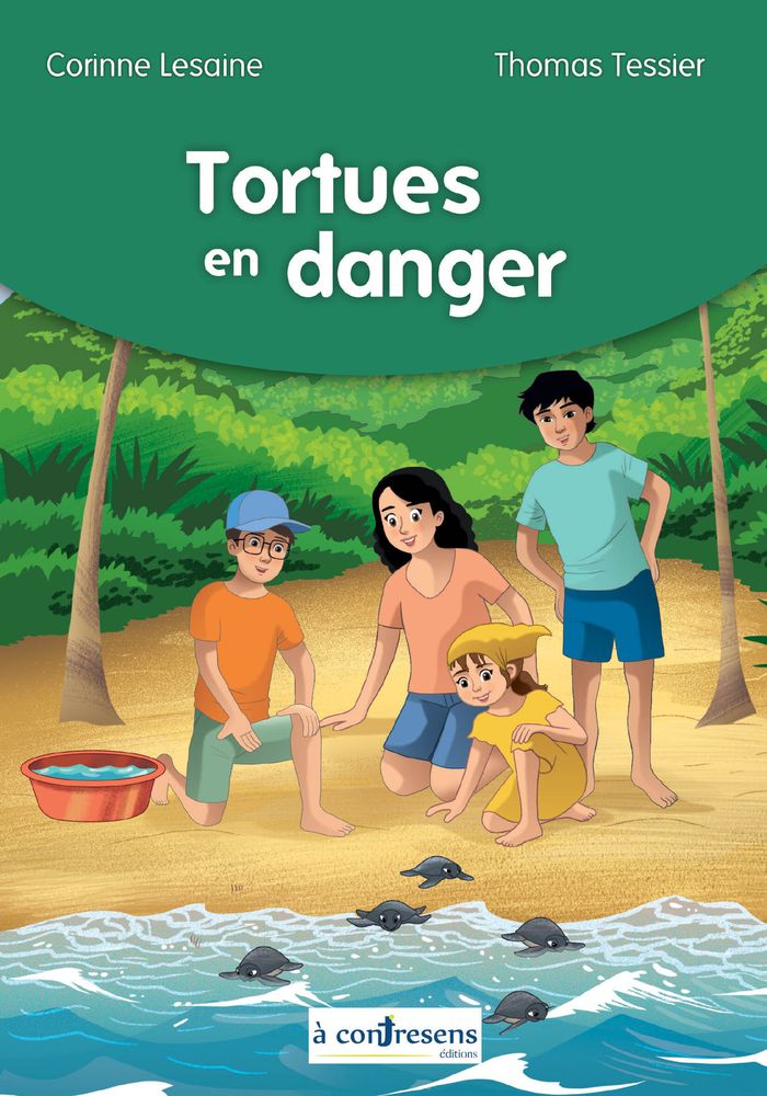 Couverture du livre « Tortues en danger », librairie Les Contes Infusés à Corte
