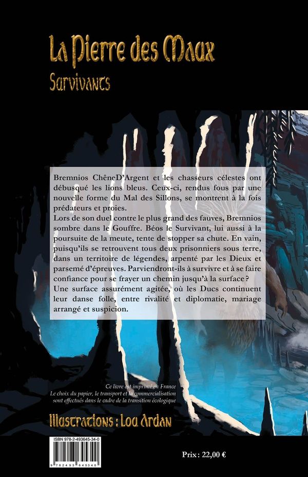 Quatrième de couverture de « Survivants : chant conté »