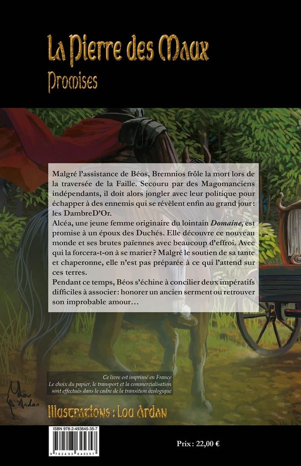 Quatrième de couverture de « Promises : chant conté »