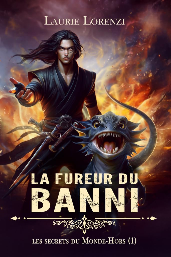 Couverture du livre « La fureur du banni : secrets du monde-hors » de Laurie Lorenzi, librairie Les Contes Infusés à Corte