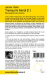 Quatrième de couverture de « Tranquille frérot »