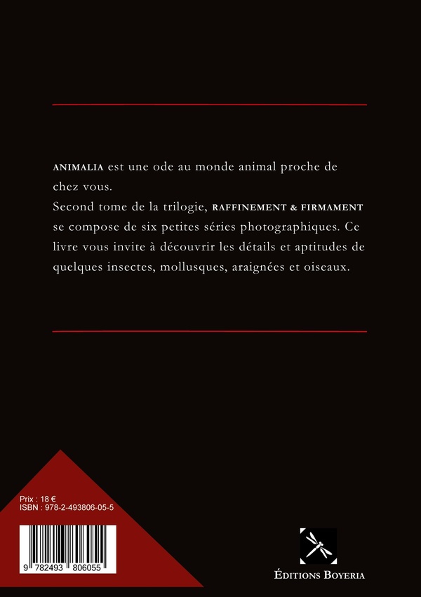 Quatrième de couverture de « Raffinement & firmament »