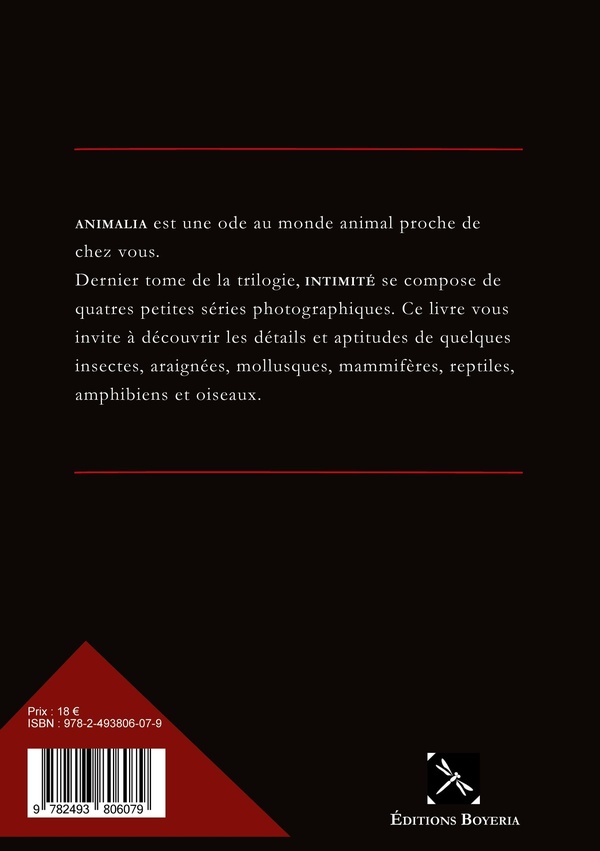 Quatrième de couverture de « Intimité »
