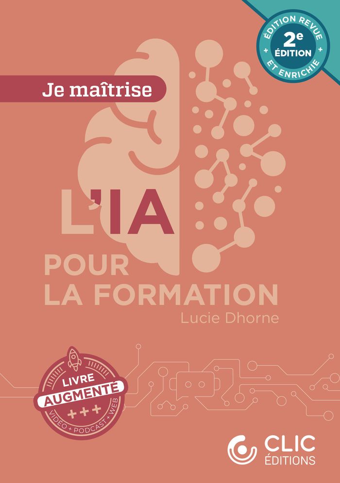 Couverture du livre « L'IA POUR LA FORMATION » de Lucie Dhorne, librairie Les Contes Infusés à Corte