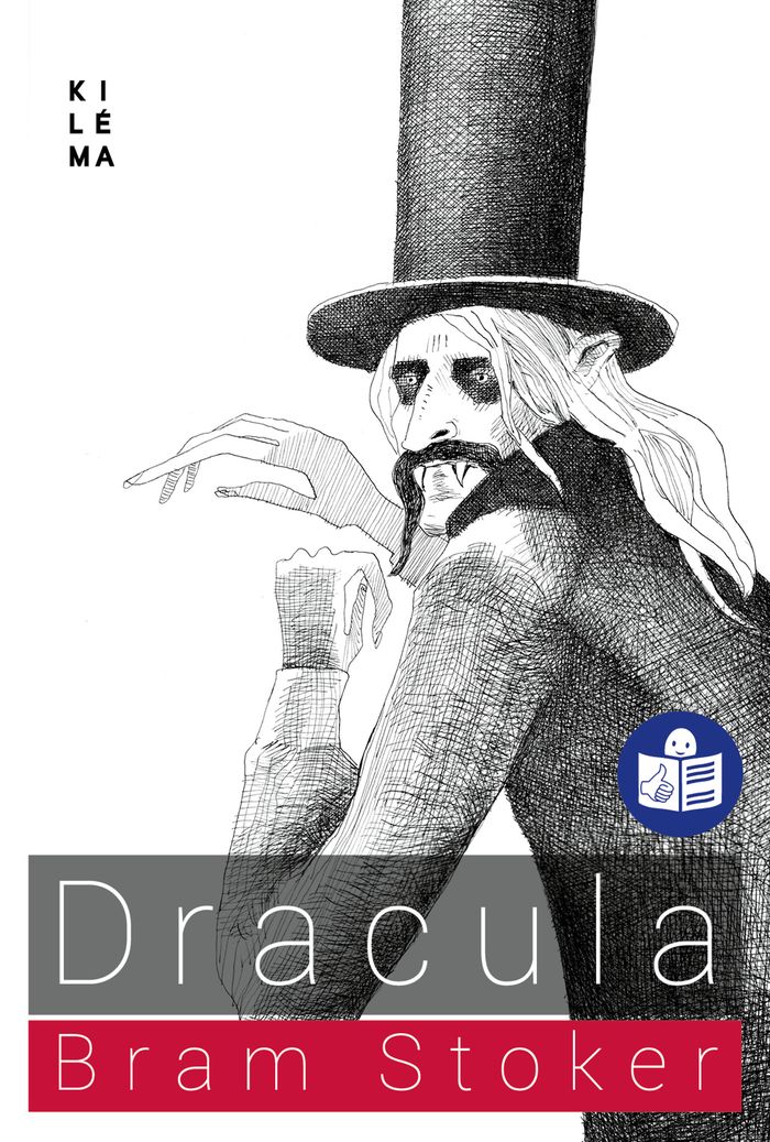 Couverture du livre « Dracula : (traduction FALC) » de Bram Stoker, librairie Les Contes Infusés à Corte