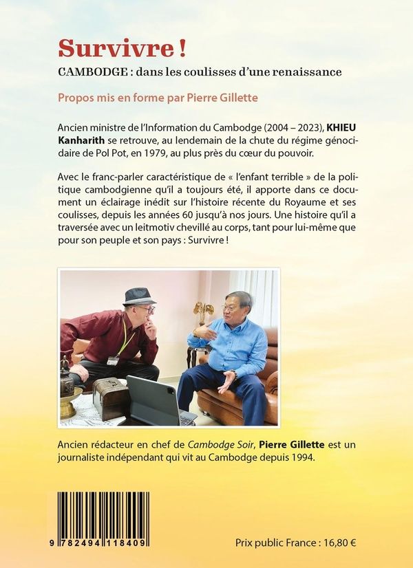 Quatrième de couverture de « Survivre ! : dans les coulisses d'une renaissance »