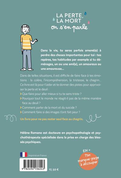 Quatrième de couverture de « La perte, la mort : on s'en parle »