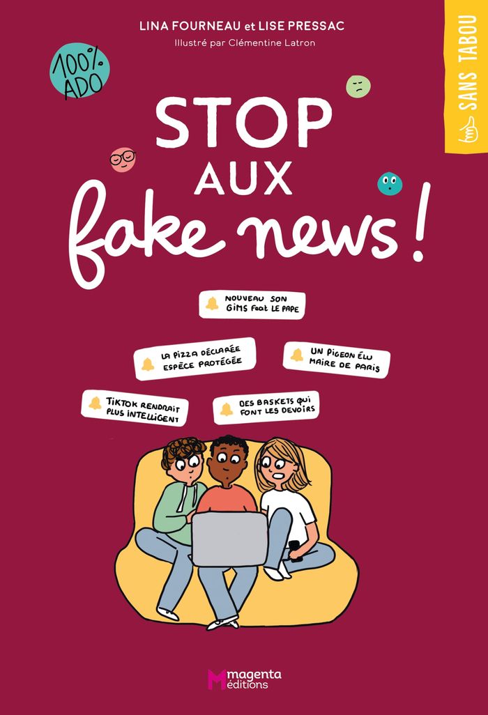 Couverture du livre « Stop aux fake news ! », librairie Les Contes Infusés à Corte