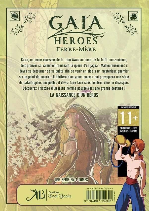 Quatrième de couverture de « Gaia heroes »