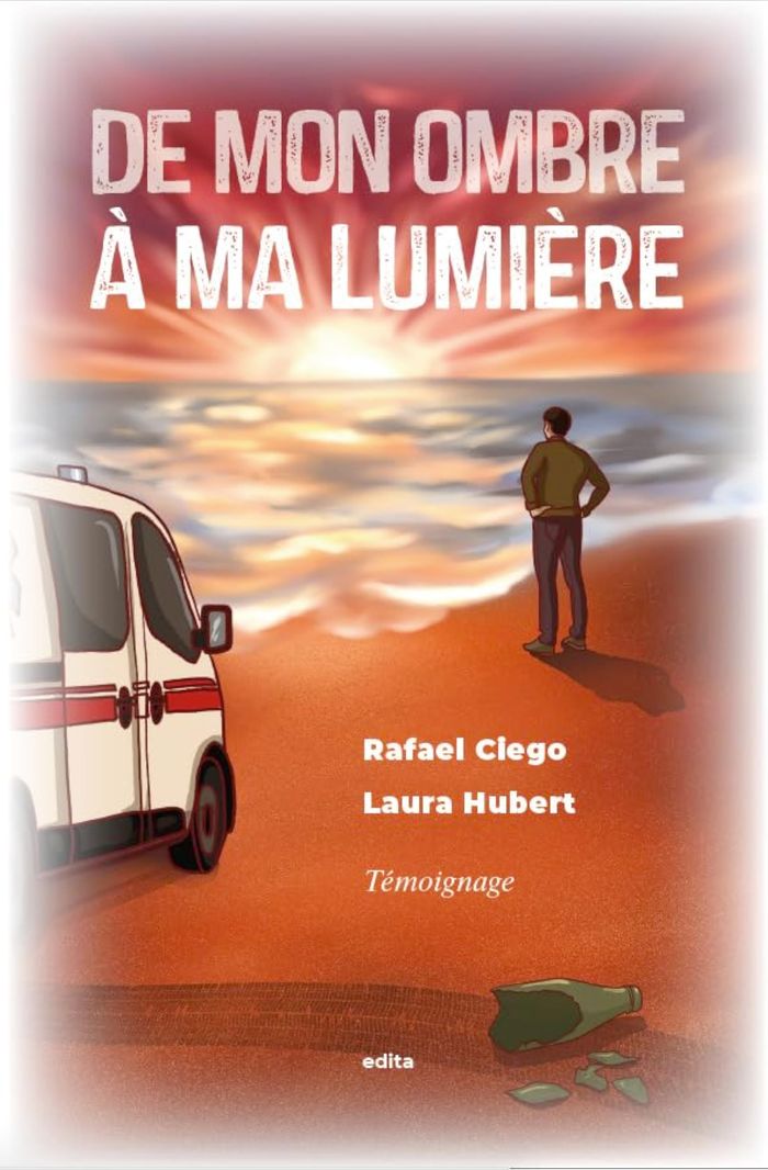 Couverture du livre « DE MON OMBRE A MA LUMIERE » de Ciego/hubert, librairie Les Contes Infusés à Corte