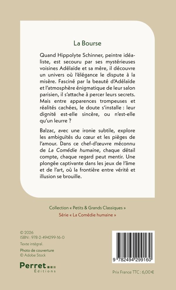 Quatrième de couverture de « La bourse »