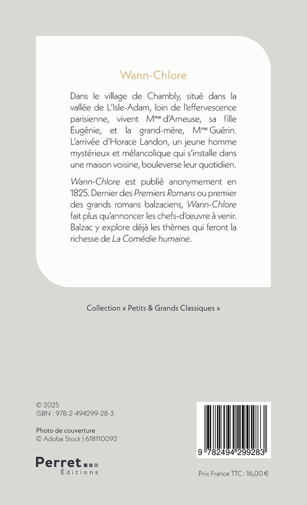 Quatrième de couverture de « Wann-Chlore »