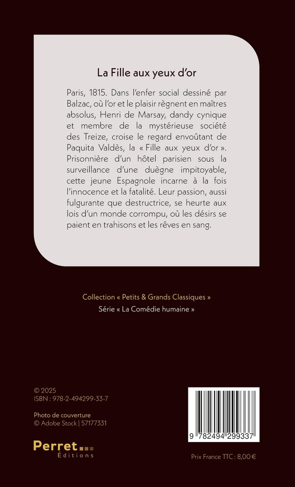 Quatrième de couverture de « Histoire des treize »