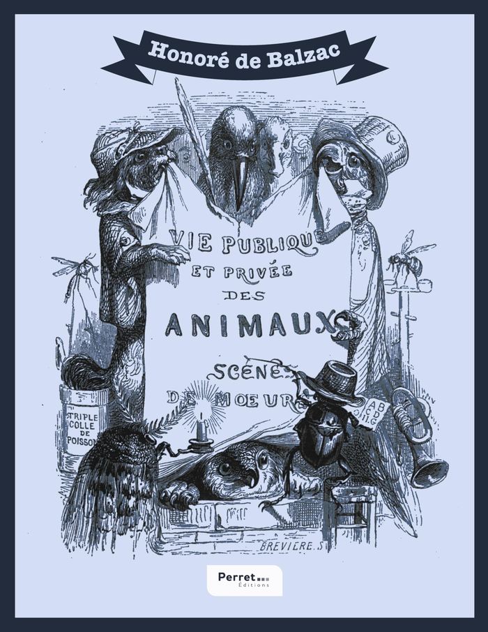 Couverture du livre « Scènes de la vie privée et publique des Animaux », librairie Les Contes Infusés à Corte