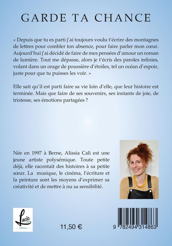 Quatrième de couverture de « GARDE TA CHANCE »