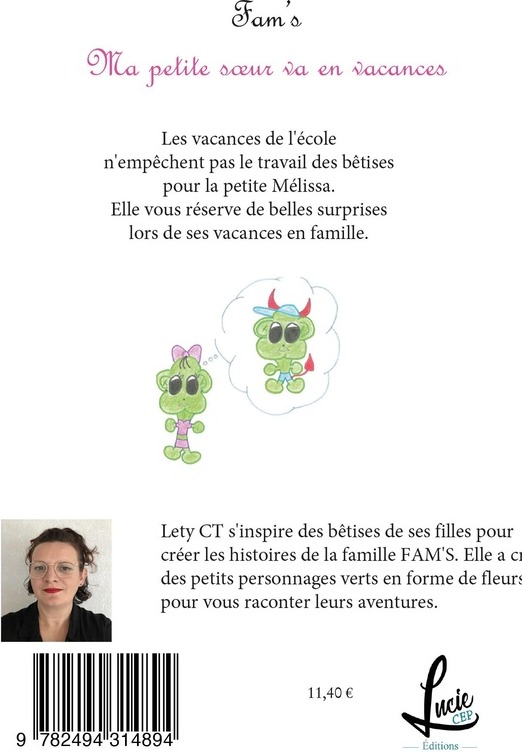 Quatrième de couverture de « FAM'S - T03 - MA PETITE SOEUR EN VACANCES »