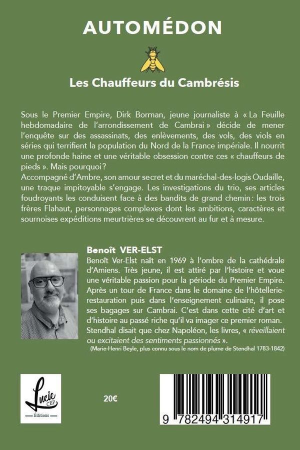 Quatrième de couverture de « AUTOMEDON - T01 - AUTOMEDON - LES CHAUFFEURS DU CAMBRESIS »