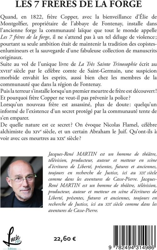 Quatrième de couverture de « LES 7 FRERES DE LA FORGE »