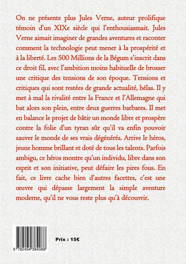 Quatrième de couverture de « Les 500 millions de la Bégum »