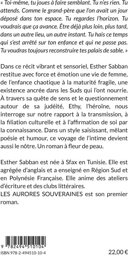 Quatrième de couverture de « Les aurores souveraines »
