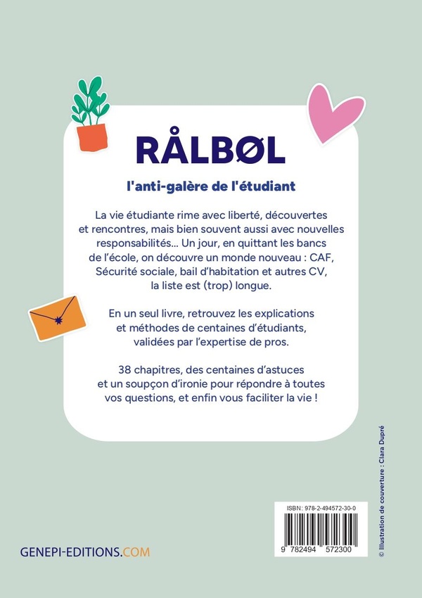 Quatrième de couverture de « RÅLBØL : Le guide de l'étudiant »