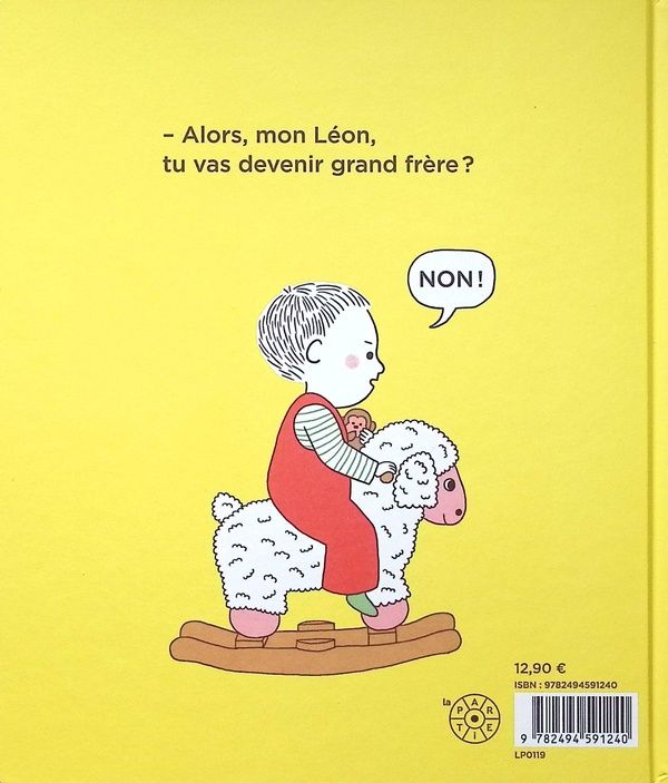 Quatrième de couverture de « Léon, grand frère ! »