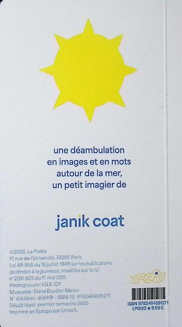 Quatrième de couverture de « La mer »