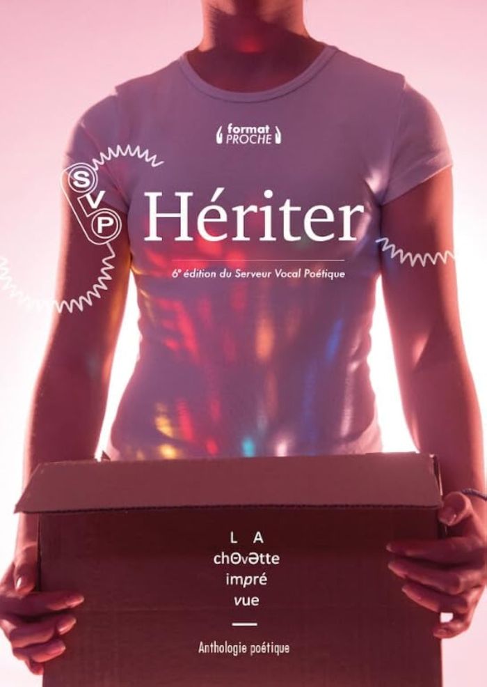 Couverture du livre « Hériter : anthologie poétique » de Serveur vocal poétique, librairie Les Contes Infusés à Corte