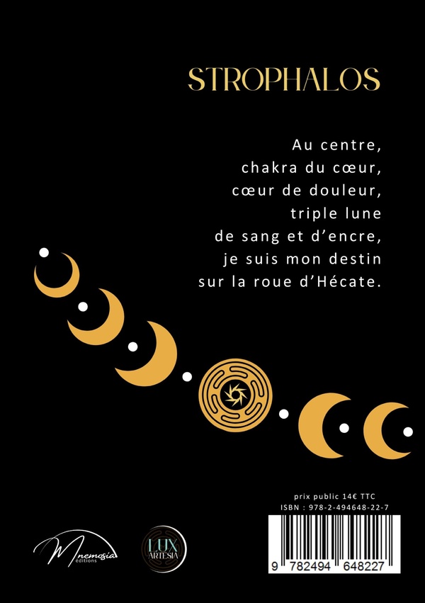 Quatrième de couverture de « Strophalos : poésie de Lux et Nox »