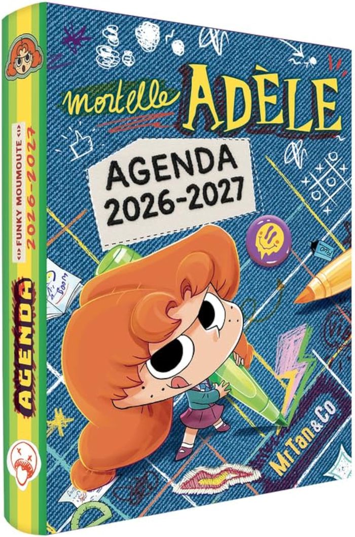 Couverture : AGENDA SCOLAIRE MORTELLE ADELE 2026-2027