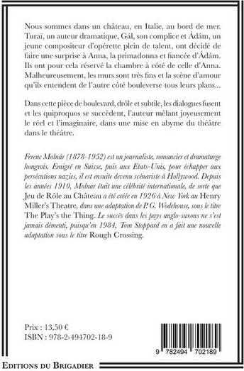 Quatrième de couverture de « JEU DE ROLE AU CHATEAU »