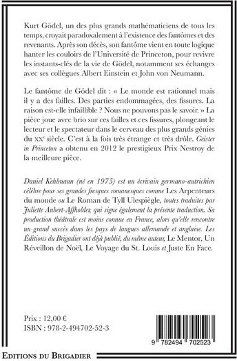 Quatrième de couverture de « FANTOMES A PRINCETON »