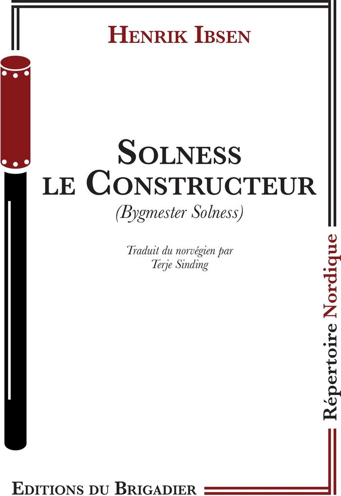 Couverture du livre « SOLNESS LE CONSTRUCTEUR » de Henrik Ibsen, librairie Les Contes Infusés à Corte