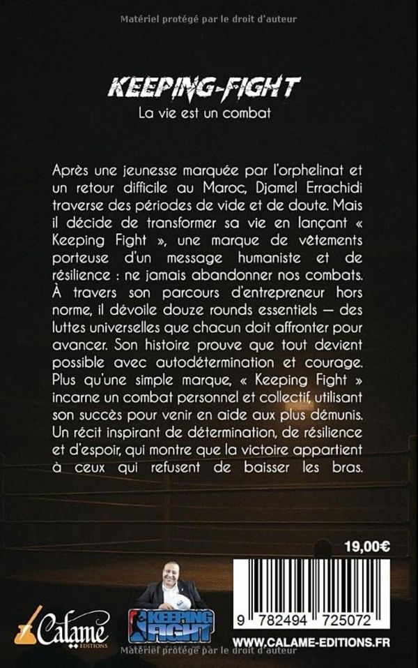 Quatrième de couverture de « Keeping-fight : la vie est un combat »
