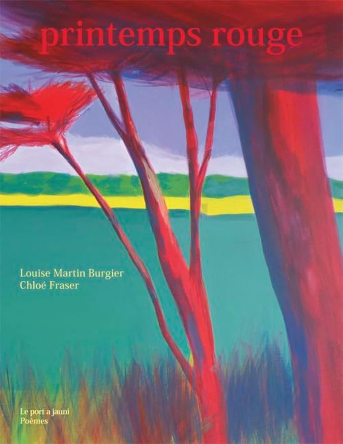Couverture du livre « Printemps rouge » de Louise Martin-Burguier, librairie Les Contes Infusés à Corte