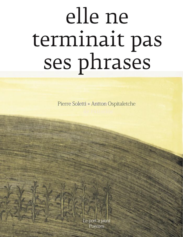 Couverture du livre « Elle ne terminait pas ses phrases », librairie Les Contes Infusés à Corte