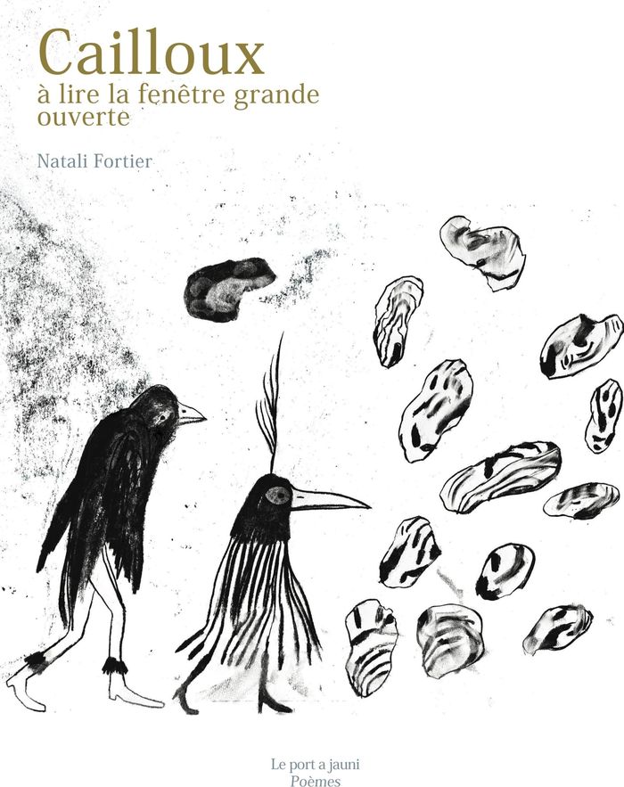 Couverture du livre « CAILLOUX A LIRE LA FENETRE GRANDE OUVERTE » de Natali Fortier, librairie Les Contes Infusés à Corte