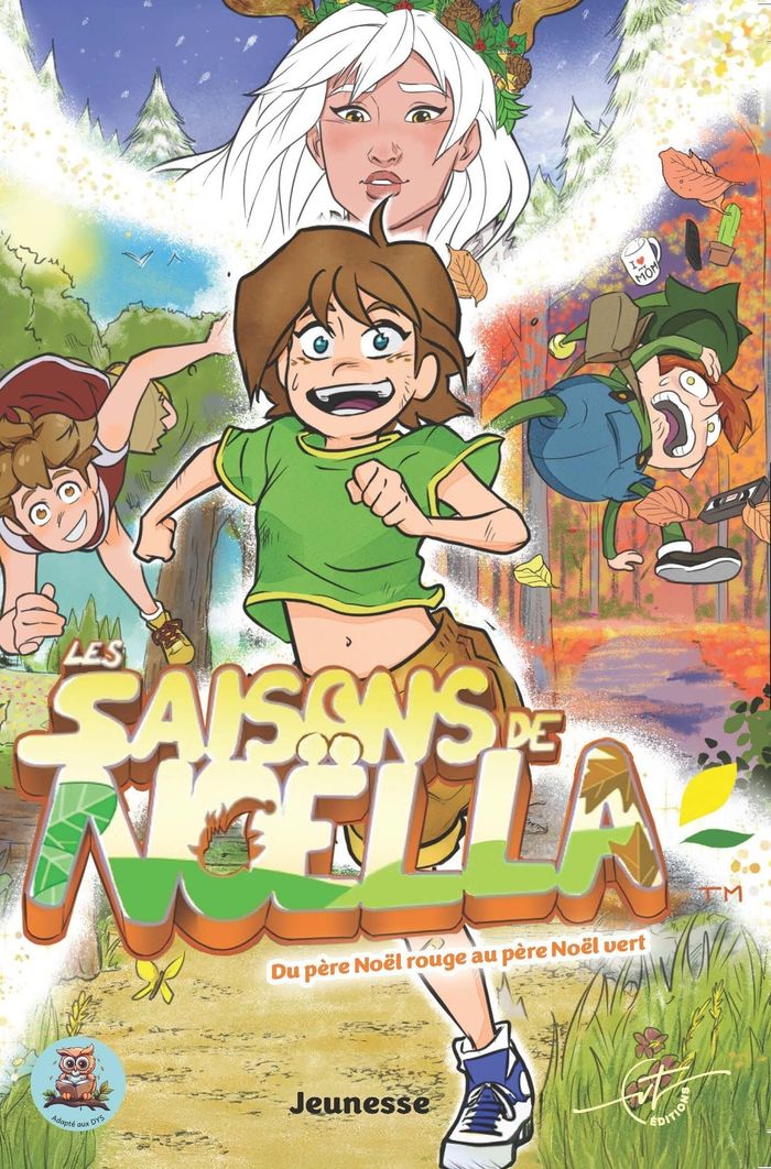 Couverture du livre « Les saisons de Noëlla : du père noël rouge au père noël vert » de Jeanina Madeddu, librairie Les Contes Infusés à Corte