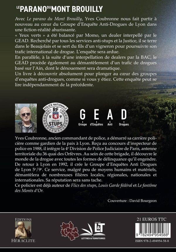 Quatrième de couverture de « Le parano du Mont Brouilly »
