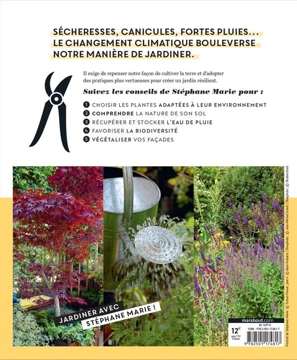 Quatrième de couverture de « Un jardin adapté au changement climatique »