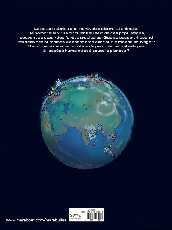 Quatrième de couverture de « Contagion : quand l'homme empiète sur la nature »