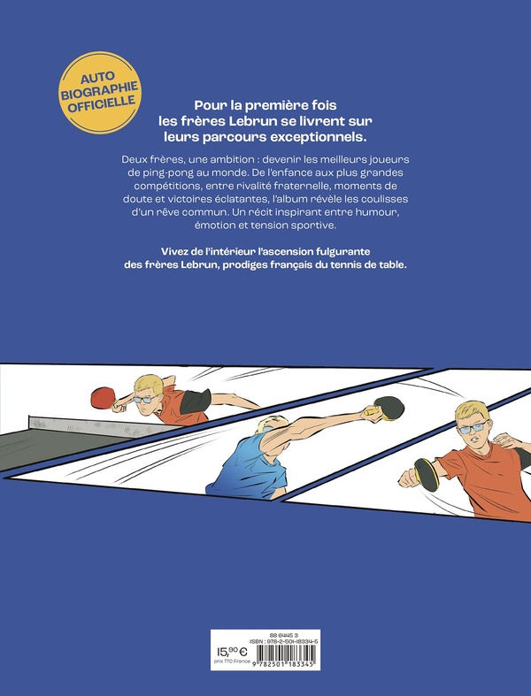 Quatrième de couverture de « Les frères Lebrun : à pleine balle ! »