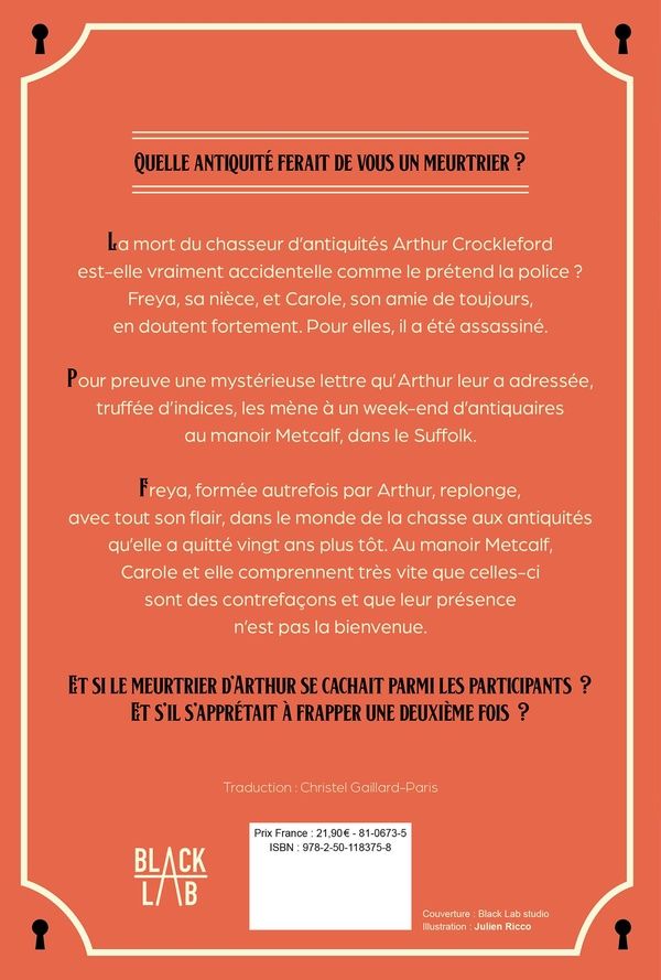 Quatrième de couverture de « Oiseau de malheur »