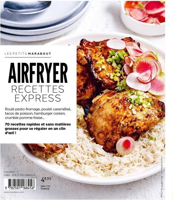 Quatrième de couverture de « Airfryer : recettes express »