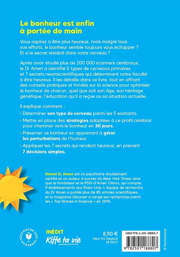 Quatrième de couverture de « Plus heureux en 30 jours : reprogrammez votre cerveau en mode bonheur »